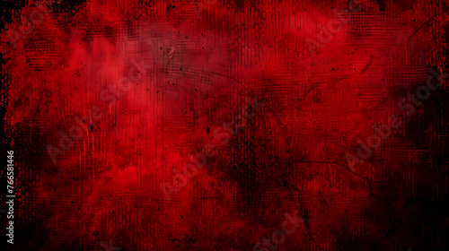 old red christmas background, vintage grunge dirty texture, distressed weathered worn surface, dark black red paper, horror theme