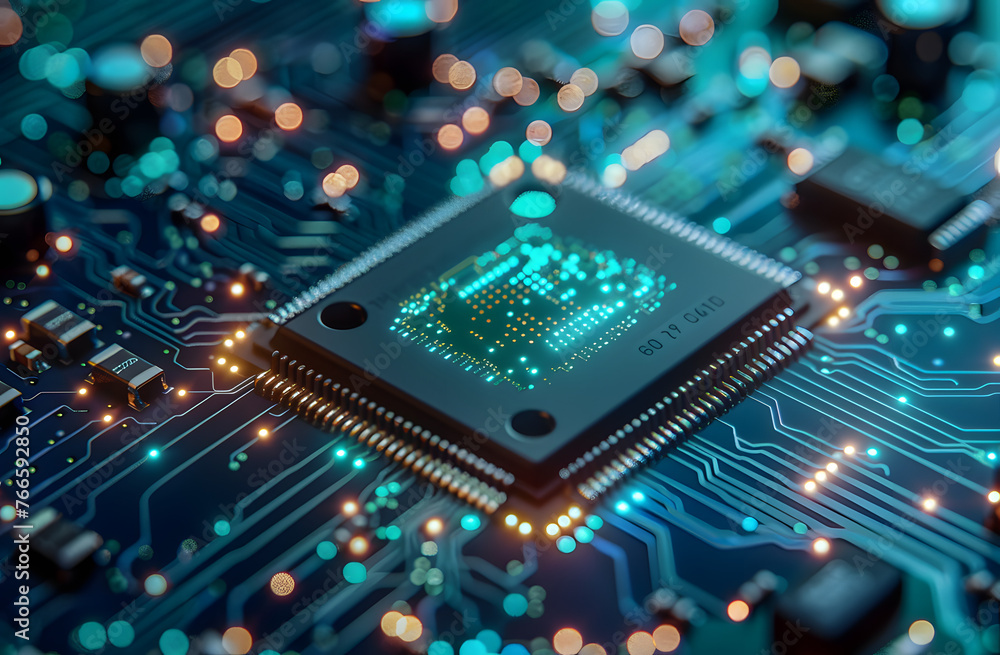 Obraz premium Cybersecurity, Office Work. Generative AI