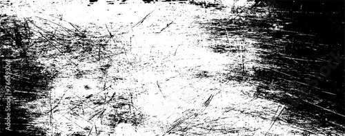 Scratched and Cracked Grunge Urban Background Texture Vector. Dust Overlay Distress Grainy Grungy Effect. Distressed Backdrop Vector Illustration. Isolated Black on White Background. EPS 10.