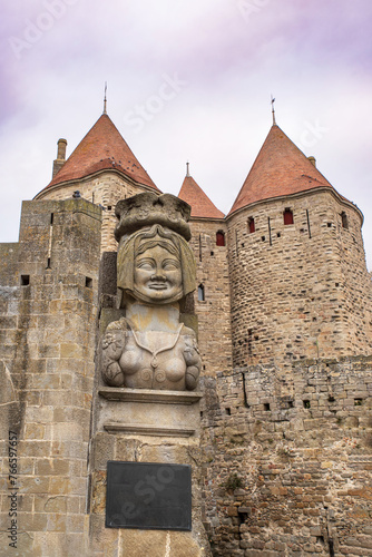 Fortification of the town of Carcassonne in France