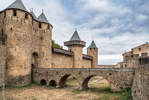 Fortification of the town of Carcassonne in France