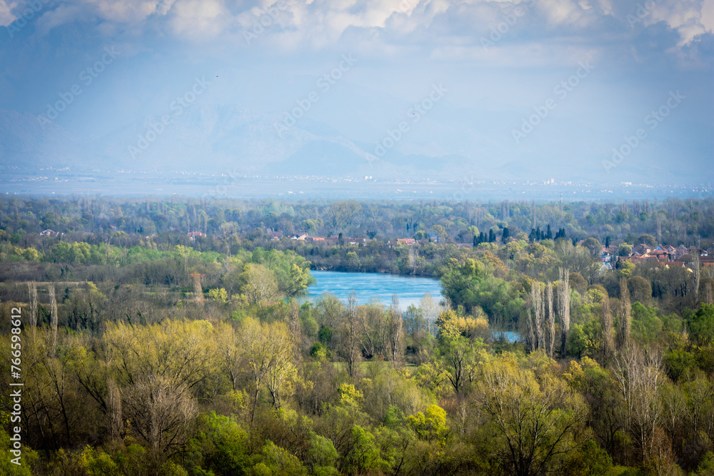 Landscape of an lake in the forest Landscape of an lake in the forest