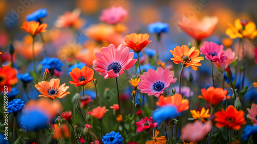 colorful flowers in spring garden © ZoomTeam