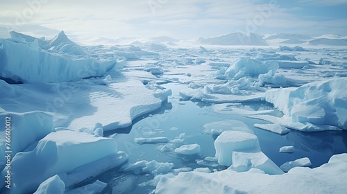 Subglacial Lakes Beneath Antarctic Ice Sheet © Andreas