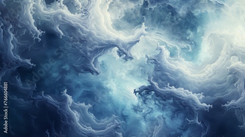 Soft and fluffy, this textured background looks like swirling clouds in the sky.