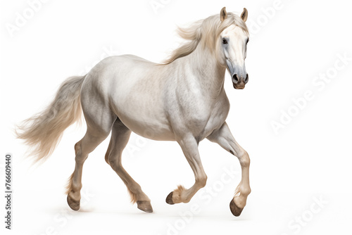 Horse over isolated white background. Animal © luismolinero