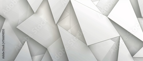 White Abstract Background With Various Shapes