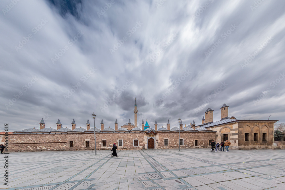 View of Mevlana's tomb from different angles