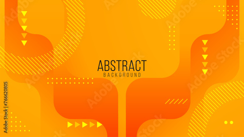 Abstract orange background with geometric shapes. Vector illustration for your design.