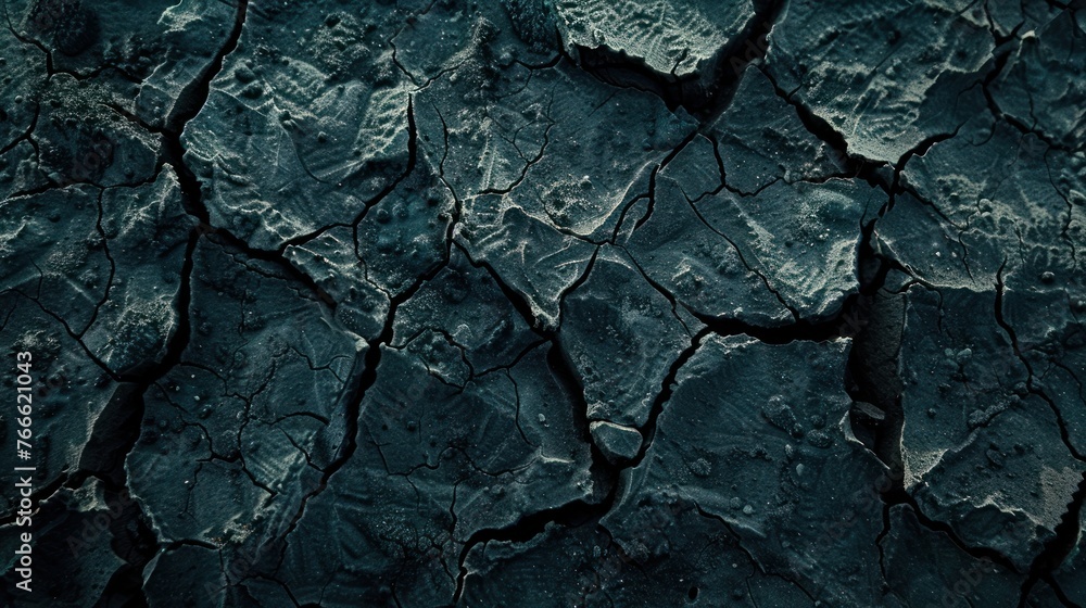 Close up of cracked ground texture, drought disaster concept AI generated image Close up of cracked ground texture, drought disaster concept AI generated image