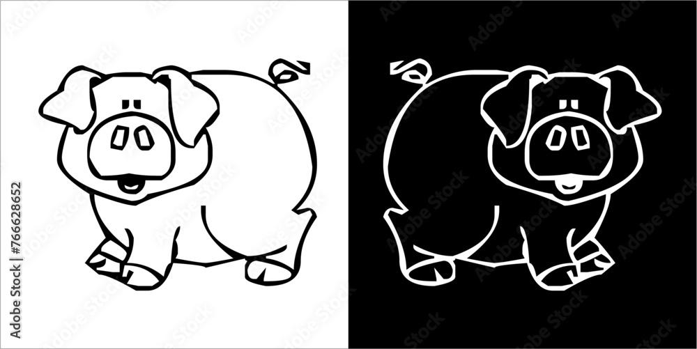 Fototapeta premium Illustration vector graphics of farm icon