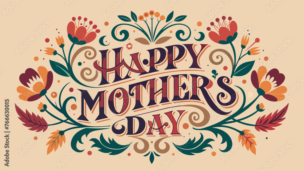 Exploring the Significance International Mother's Day Typography Background