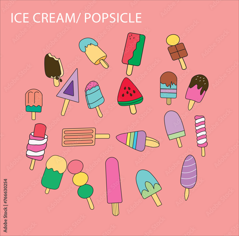 Ice cream-Popsicle Ice cream-Popsicle