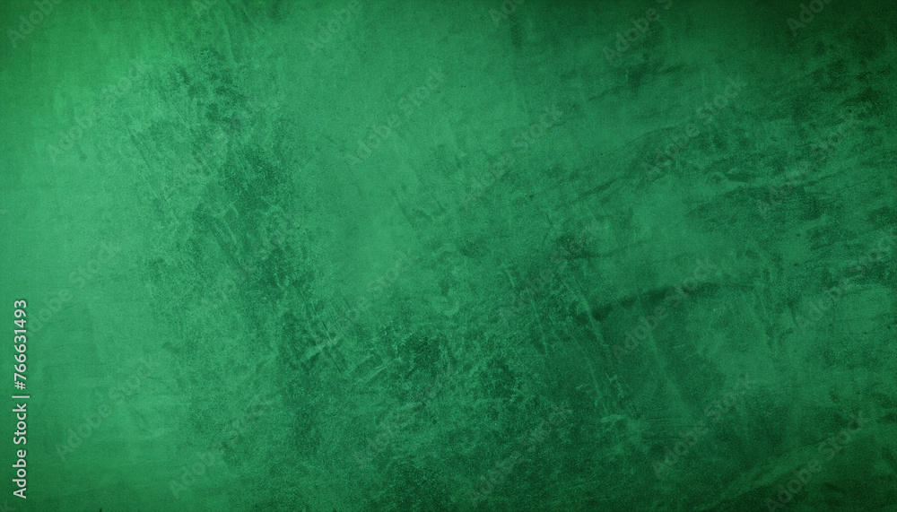 Fototapeta premium Beautiful grunge dark green background. Panoramic abstract decorative dark background. Wide angle rough stylized mystic texture wallpaper with copy space for design.