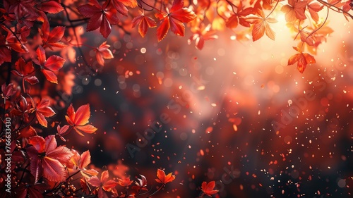 autumn nature banner background