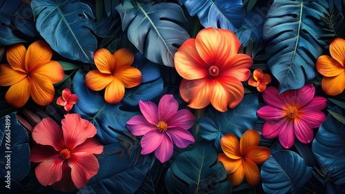 colorful flower design