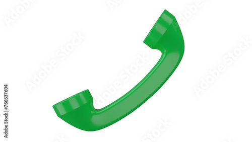 Green vintage telephone tube isolated on transparent and white background. Phone concept. 3D render Free Download Green vintage telephone tube isolated on transparent and white background. Phone concept. 3D render - GFXLoad