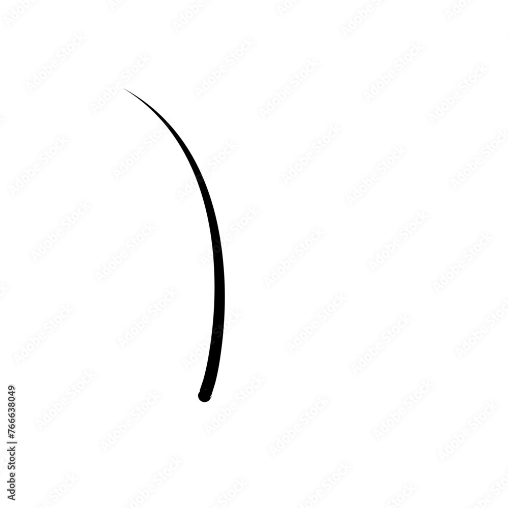 Illustration of Hair Strands. Black hair Illustration of Hair Strands. Black hair