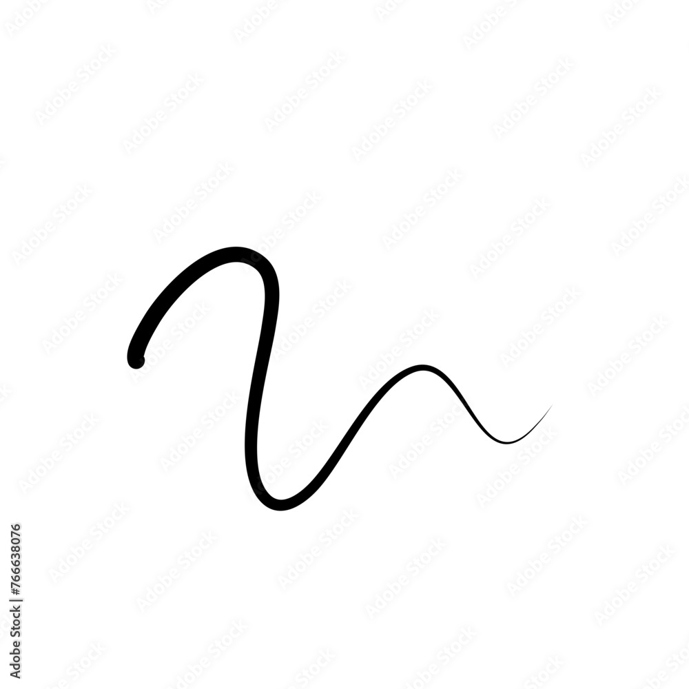 Illustration of Hair Strands. Black hair Illustration of Hair Strands. Black hair