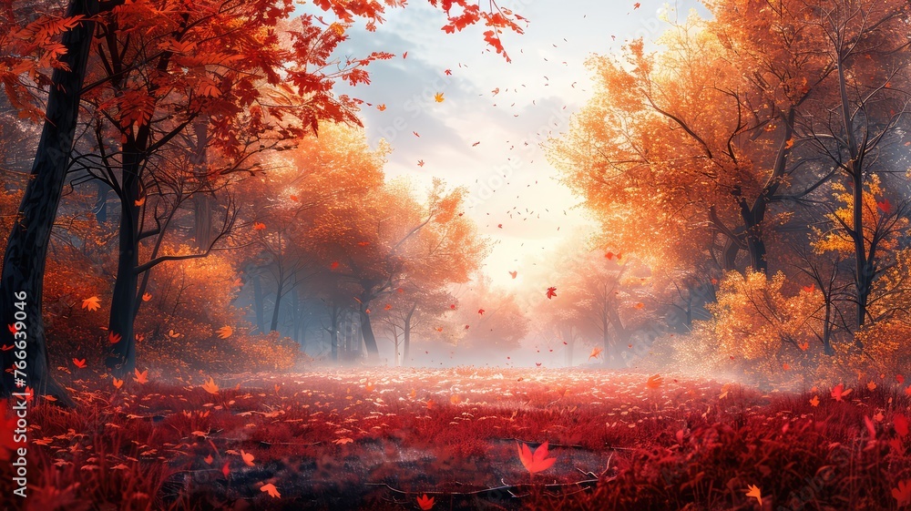 magic autumn background