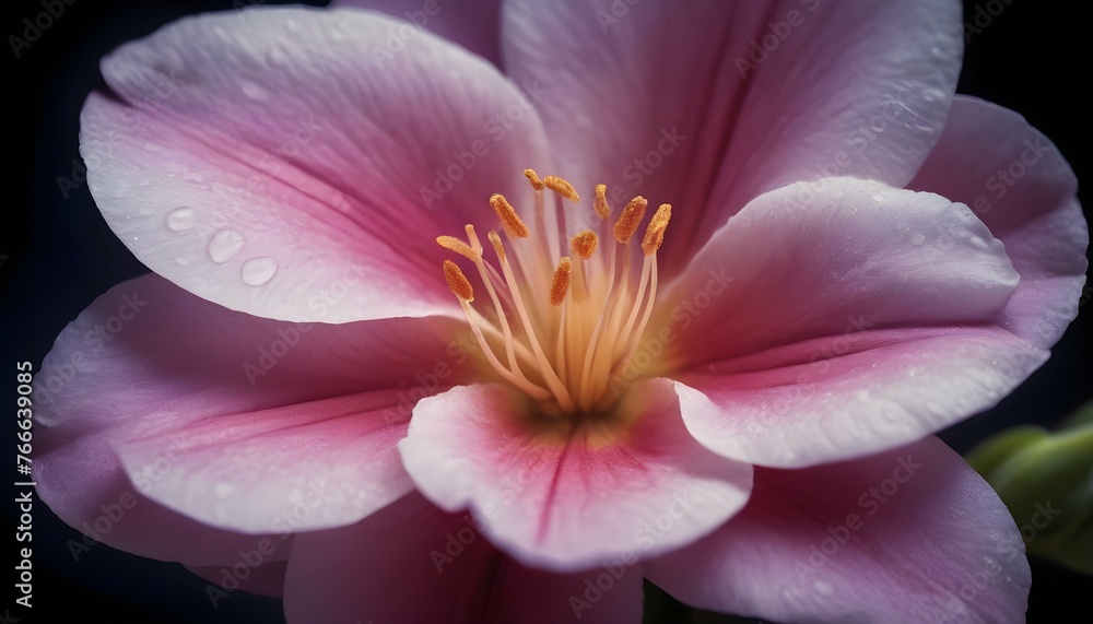 A Close Up Of A Delicate Flower Blossom With Intr Upscaled 2