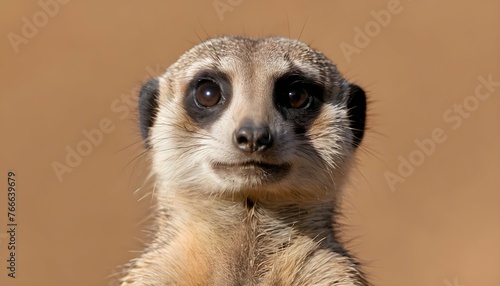 A Meerkat With A Curious Expression Upscaled 9