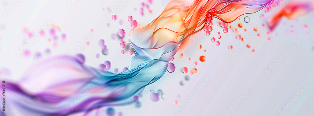 Ethereal Flow of Pastel Colors in Abstract Smoke Design
