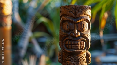 Wooden Tiki Idol