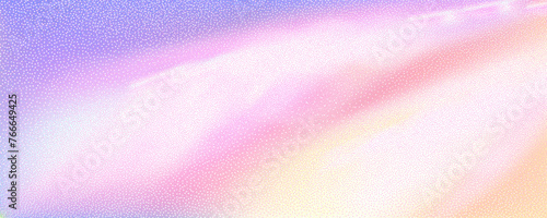 Abstract background featuring a holographic blur with a color gradient.Vector grain noise texture, and watercolor blend.Neon iridescent colors creating a smooth gradation effect.