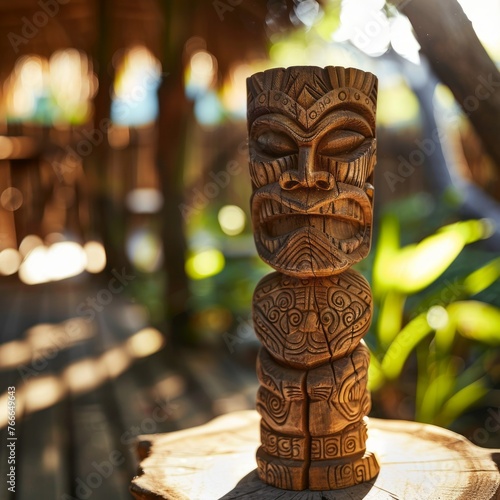 Wooden Tiki Idol