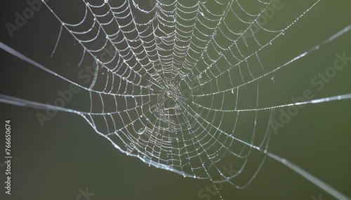 Delicate Spider Silk Thread Natures Lifeline In