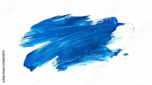 blue paint brush strokes in watercolor photo