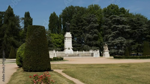 Piazza Virgiliana is large green area of Mantua photo