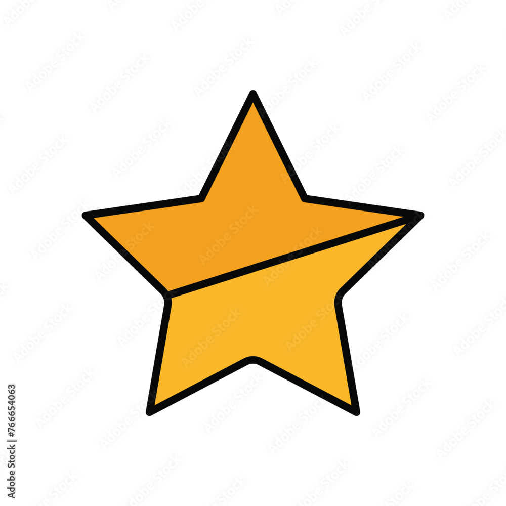 Fototapeta premium star icon vector template design flat and simple