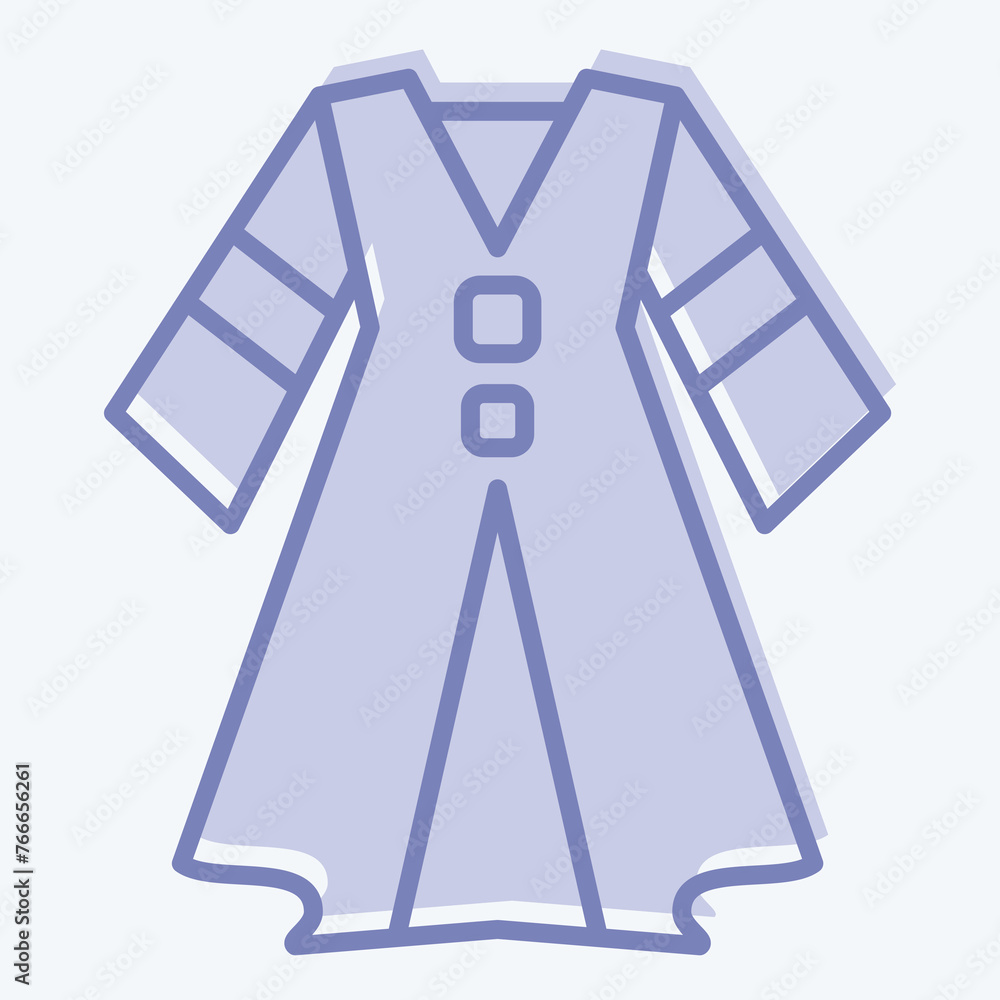 Icon Dress. related to Celtic symbol. two tone style. simple design editable. simple illustration Icon Dress. related to Celtic symbol. two tone style. simple design editable. simple illustration