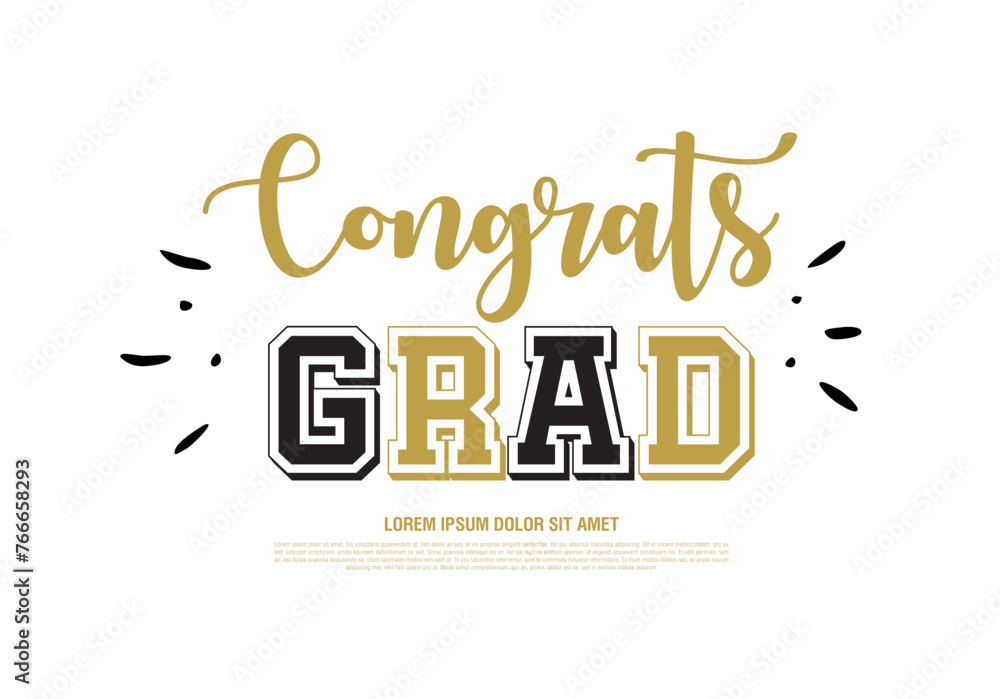 class of 2024 congratulations graduates vector graphic design Stock ...