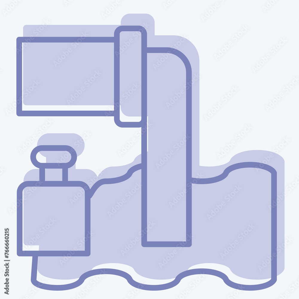Icon Sewage Pipe. related to Nuclear symbol. two tone style. simple design editable. simple illustration Icon Sewage Pipe. related to Nuclear symbol. two tone style. simple design editable. simple illustration