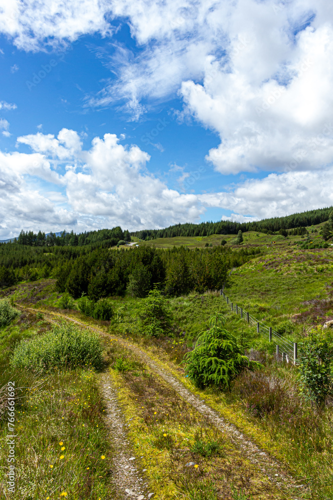 Naklejka premium Views around Glengarry, scottish Highlands