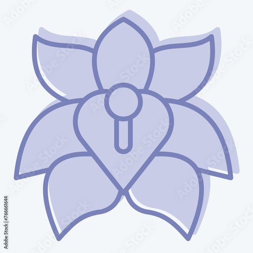 Icon Erythrina. related to Argentina symbol. two tone style. simple design editable. simple illustration photo