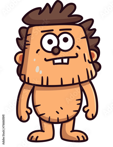 Neolithic Discoveries Vector Depiction of Primitive Man