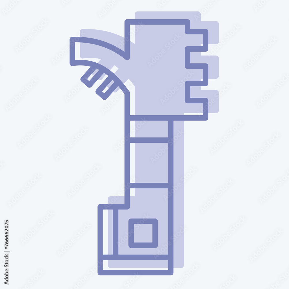 Icon Bee Hive Scraper. related to Apiary symbol. two tone style. simple design editable. simple illustration Icon Bee Hive Scraper. related to Apiary symbol. two tone style. simple design editable. simple illustration