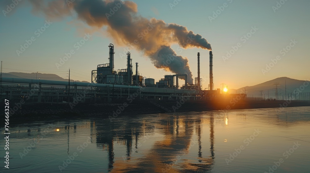 Carbon Capture Professional captures of carbon capture and storage CCS facilities capturing and sequestering carbon AI generated illustration