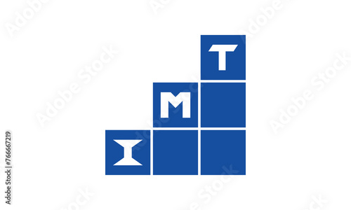 IMT initial letter financial logo design vector template. economics, growth, meter, range, profit, loan, graph, finance, benefits, economic, increase, arrow up, grade, grew up, topper, company, scale photo
