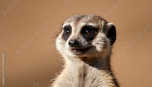 A Meerkat With A Mischievous Look On Its Face