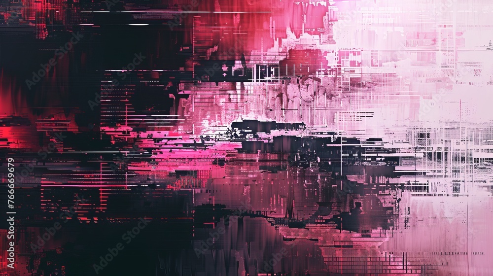 A texture that captures the essence of a test screen glitch, offering a unique visual effect that mimics the distortions and interruptions of digital screens