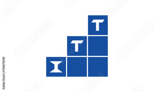 ITT initial letter financial logo design vector template. economics, growth, meter, range, profit, loan, graph, finance, benefits, economic, increase, arrow up, grade, grew up, topper, company, scale