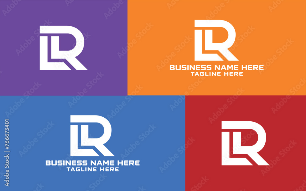 simple letter LR Logo design, LR monogram logo design simple letter LR Logo design, LR monogram logo design