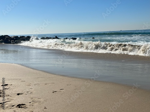 waves on the beach