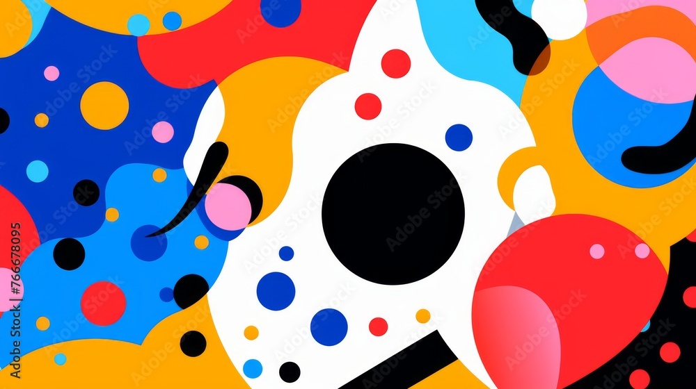 Vibrant Circles and Dots Art