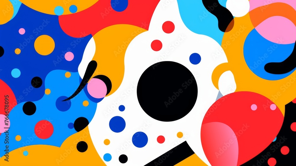 Vibrant Circles and Dots Art Vibrant Circles and Dots Art